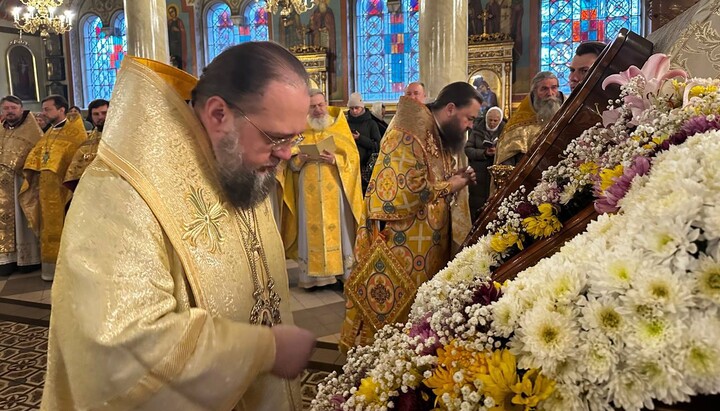 Літургія у Миколаївському кафедральному соборі УПЦ міста Кам'янське. Фото: Кам'янська єпархія