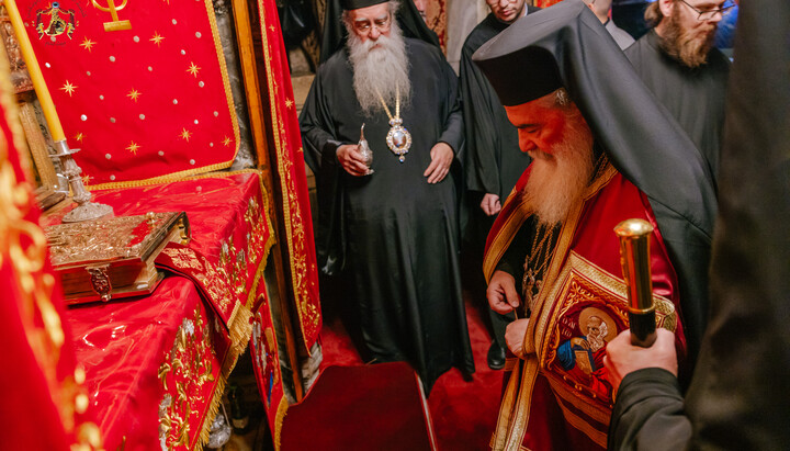 Різдвяна служба у Віфлеємському храмі Різдва Христового. Фото: jerusalem-patriarchate