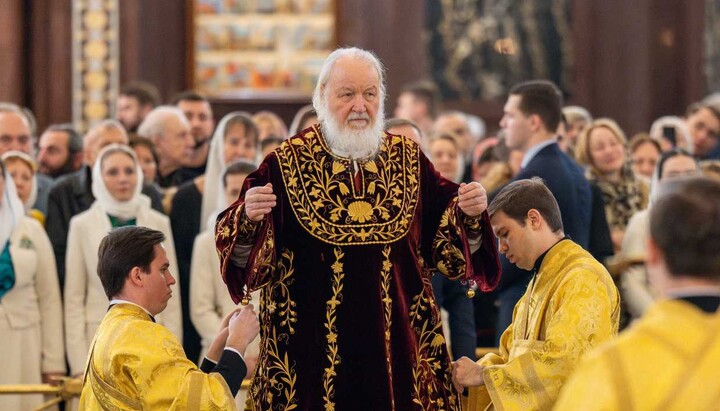 Patriarch Kirill in the Cathedral of Christ the Saviour. Photo: Patriarchate’s website