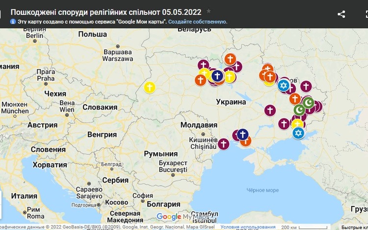 У Держетнополітики створили карту храмів, що постраждали від війни фото 1